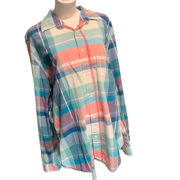 AEROPOSTALE men's size medium pastel button down shirt - Picture 1 of 4